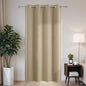 Joydeco Blackout Patio Sliding Door Curtains 108 Inches Long, Grommet Privacy Room Divider Curtains, Extra Wide Thermal Blackout Drapes for Bedroom Living Room (Light Beige, 60Wx108L, 1 Panel)