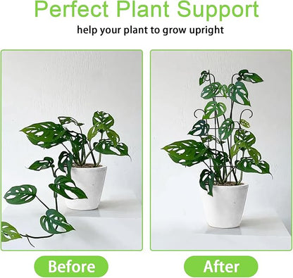 Plant Trellis for Potted Plants 2p, Larger 23in Garden Trellis for Climbing Plants Indoor Outdoor, Rustproof House Plant Support Stakes for Pothos Hoya Ivy Flower