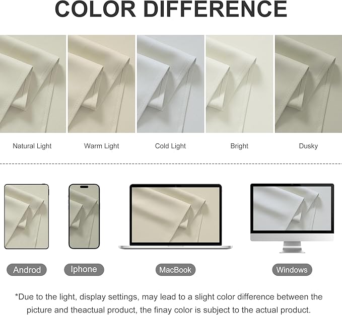 RYB HOME Extra Wide Outdoor Curtains for Patio Waterproof Heavy Duty Thermal Insulated in Summer Full Coverage Privacy for Porch, Cabana & Pool, W150 x L95, Beige, 1 Panel