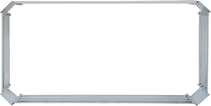 Sunnydaze 11.75" H Raised Metal Garden Bed - Galvanized Raised Garden Bed Outdoor for Vegetables and Flowers - Woodgrain - 4' x 2' Silver