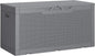 Greesum Outdoor Storage Box 100 Gallon Storage Bin with Lid for Patio Furniture, Garden Tools, Pool Supplies, Lockable, Waterproof and UV Resistant, Gray