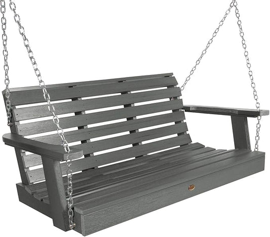 Highwood Weatherly Porch Swing, 4 Feet, Coastal Teak
