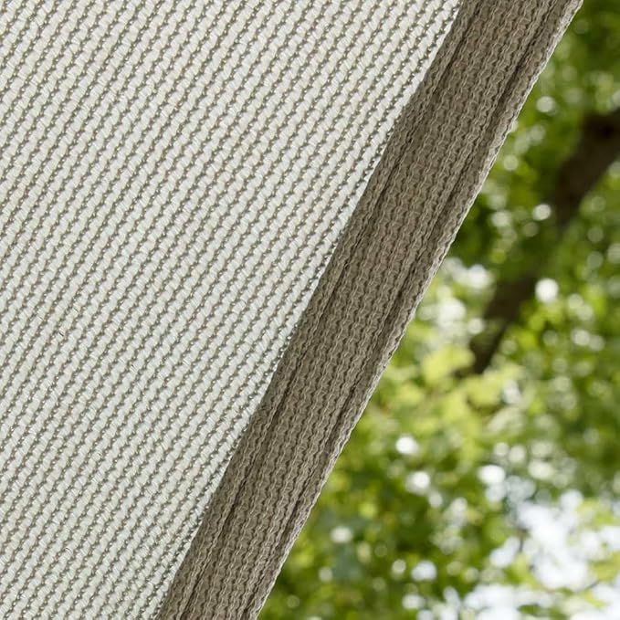 Amgo 24' x 24' x 24' Grey Triangle Sun Shade Sail UPF50+ Canopy Awning AGSLT, 95% UV Blockage, Water & Air Permeable, 200GSM Heavy Duty Commercial and Residential (We Make Custom Sizes)
