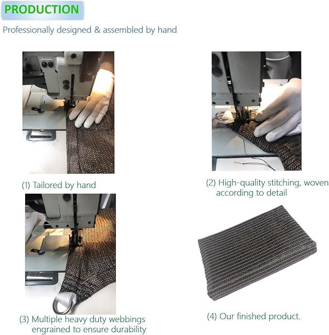 Eden's Decor Straight Flat-Edged Sun Shade Sail Rectangular 8' x 18' Blue UV-Blocking Outdoor Canopy Fabric Cloth Awning for Pergola Patio Garden Backyard Custom Size