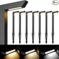 Gardencoin 3CCT LED Low Voltage Landscape Pathway Light, 12V Premium 3000K/4000K/5000K Selectable Path Lights Wired, Modern Walkway Lights Outdoor, Higher Housing with Larger Stake (19.7IN, 8 Pack)