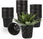100 Packs Nursery Pots,3 Inches Plastic Nursery Pots for Plants with Drainage Holes, Seed Starting Garden Pots of Flower Plant Container for Succulents, Cuttings, Transplanting (100, 3 Inch)