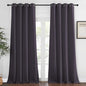 NICETOWN Blackout Room Darkening Window Curtain - Thermal Insulated Solid Grommet Blackout Patio Door Curtain/Drape for Living Room (Greyish Purple, 1 Panel, 52 by 95-inch)