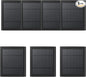 USB-C to Ring Barrel Plug 7Pack 4W Solar Charger for Ringing Spotlight & Stick Up Outdoor Cam, Black, High Efficiency, 10FT/3M Long Cable with IP65 dustproof and Waterproof