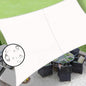 LOVE STORY Rectangle 7'x7' Waterproof Sun Shade Sail Canopy UV Block for Outdoor Patio Backyard Carport,White(We Make Custom Size)