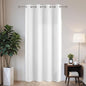 Joydeco Blackout Patio Sliding Door Curtains 84 Inches Long, Grommet Privacy Room Divider Curtains, Extra Wide Thermal Blackout Drapes for Bedroom Living Room (Pure White, 60Wx84L, 1 Panel)