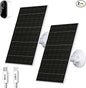 7W Solar Panel for Arlo Essential 2K (2nd Gen), Essential XL & Spotlight Cameras, USB-C Solar Charger for 5V Battery Cameras, IP66 Waterproof, 360° Adjustable Mount, 9.8ft Cable, 2 Pack