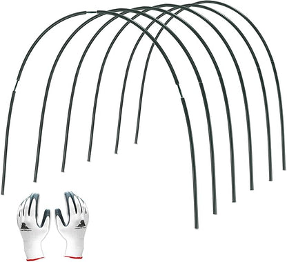 Gardzen Garden Hoops for Raised Beds Greenhouse Hoops, DIY Kit for Row Cover Garden Netting, All Season Plant Protection, 72 Pcs