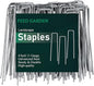 FEED GARDEN 4 Inch 200 Pack Hot-dip Galvanized Landscape Staples 11 Gauge Anti-Rust Garden Stakes Landscaping Fabric SOD Pins Yard Stakes for Weed Barrier Fabric