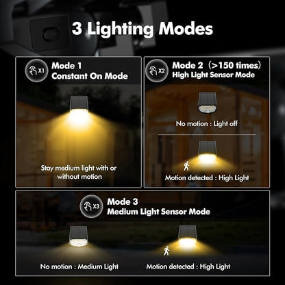 AloftSun Solar Motion Sensor Outdoor Lights,Waterproof Motion Sensor Spot Lights- 30 LED/3 Modes Solar Powered Spotlights,Landscape Lighting for Yard and Garden, Warm White,6 Pack