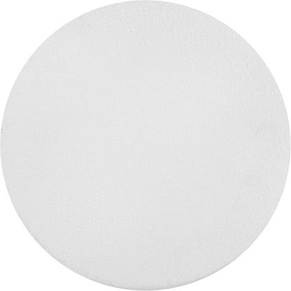 JONATHAN Y TBL1109B Brady 16.25" Minimalist Modern Drum Indoor/Outdoor Accent Table Contemporary, Mid-Century, Art Deco, Bohemian, Patio, Garden, Bathroom, Living Room, White Frosted