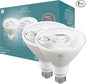 GE LED+ Motion Sensor LED Light Bulbs, 14W, PAR38 Outdoor Security Floodlights, Warm White, CAC (2 Pack)