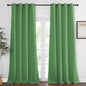 NICETOWN Blackout Window Curtain 90 inch Length - Room Darkening Thermal Insulated Grommet Large Window Treatment Light Blocking for Bedroom/Doorway (Froest Green, 1 Panel, W52 x L90)