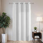 Joydeco Blackout Patio Sliding Door Curtains 72 Inches Long, Grommet Privacy Room Divider Curtains, Extra Wide Thermal Blackout Drapes for Bedroom Living Room (Greyish White, 60Wx72L, 1 Panel)