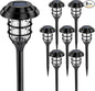 SOLPEX Solar Lights for Outside, Solar Outdoor Pathway Garden Lights Waterproof, Solar Powered Landscape Lighting for Yard, Garden, Pathway, Patio, Porch, Walkway, Driveway, 8 Pack(Cold White)