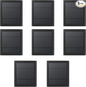 USB-C to Ring Barrel Plug 8Pack 4W Solar Charger for Ringing Spotlight & Stick Up Outdoor Cam, Black, High Efficiency, 10FT/3M Long Cable with IP65 dustproof and Waterproof