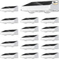 NIORSUN Solar Fence Lights,16 Pack Solars Deck Light,Warm White Color,Outdoor Bulb Waterproof Led IP65,Power Patio Lamp with Lenses for Outside/Backyard/Railing/Yard(White)