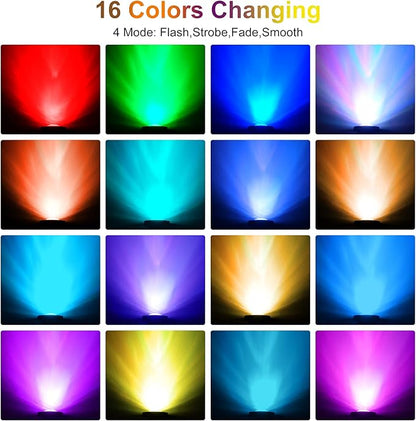 RGB Pond Lights with Timer, LED Underwater Submersible Colorful Landscape Spotlights, 98ft Remote Control IP68 Waterproof Fountain Lights for Fish Aquarium Tank Garden Yard Pool (Set of 2)