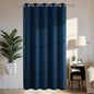 Joydeco Blackout Patio Sliding Door Curtains 96 Inches Long, Grommet Privacy Room Divider Curtains, Extra Wide Thermal Blackout Drapes for Bedroom Living Room (Navy Blue, 70Wx96L, 1 Panel)