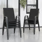 Patio Chairs Set of 8, Stackable Outdoor Dining Chairs for All Weather Textilene Fabric & Metal Frame, Outdoor Chairs Set for Backyard Deck Garden