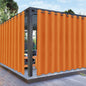 PureFit Outdoor Curtains for Patio Waterproof Weatherproof, UV Resistant Outside Curtains for Gazebo, Front Porch, Pergola, Sun Blocking Privacy Curtain, 150W x 84L inch, 1 Panel, Orange