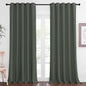 NICETOWN Patio Blackout Curtain Panels - Extra Wide Sliding Door Thermal Insulated Drape, Privacy Room Divider Curtain for Bedroom Office (Dark Mallard, 66 x 118 Inch Long)