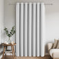 Joydeco Blackout Patio Sliding Door Curtains 84 Inches Long, Grommet Privacy Room Divider Curtains, Extra Wide Thermal Blackout Drapes for Bedroom Living Room (Greyish White 100Wx84L, 1 Panel)