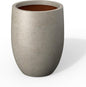 Kante 16.5 Inch Tall Concrete Planter, Large Indoor Outdoor Plant Pot with Drainage, Smooth Weathered Concrete Finish with Painted Interior, Ideal for Porch, Home, Garden, Patio