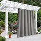 NICETOWN Blackout Bedroom Curtain for Patio Room Darkning, Rustproof Grommet Blackout Vertical Blind, Sunlight Blocking Gazebo Curtain for Front Patio/Hall, Slate Grey, 1 Piece, 84" Wide, 120" Long