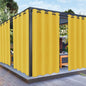 PureFit Outdoor Curtains for Patio Waterproof Weatherproof, UV Resistant Outside Curtains for Gazebo, Front Porch, Pergola, Sun Blocking Privacy Curtain, 52W x 95L inch, 1 Panel, Yellow