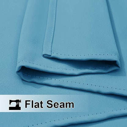 NICETOWN 2 Panels Weighted Outdoor Curtains 84 inch Long, Stainless Grommet Top & Bottom, Waterproof & Windproof Thermal Insulated Sun Blocking Privacy Curtains for Gazebo/Pergola, Teal Blue, 52" W