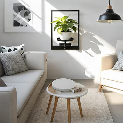 Wall Hanging Plant Stands Planter Shelves, Indoor Outdoor Window Plant Hanger Decor for Living Room Entryway (White 3-Pack)