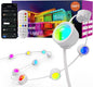 Fitop Permanent Outdoor Lights, 100FT RGB LED Eaves Light for Home, IP67 Waterproof Outdoor Strip Light, Extendable, DIY Scene Modes, Music Sync, App/Remote Control