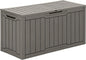 YITAHOME 80 Gallon Outdoor Storage Box, Large Waterproof Resin Deck Box, Indoor Outdoor Lockable Storage Container for Patio, Garden, Cushions, Tools, Equipment (Taupe)