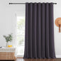 NICETOWN Greyish Purple Blackout Curtains for Bedroom/Living Room 132 Inch Length - Thermal Insulated Room Darkening Grommet Top Window Curtains (100 by 132 - Inch, 1 Panel)
