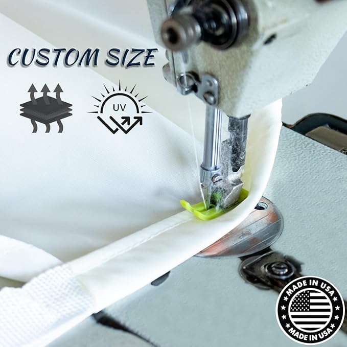 LOVE STORY Rectangle 7'x7' Waterproof Sun Shade Sail Canopy UV Block for Outdoor Patio Backyard Carport,Sand(We Make Custom Size)
