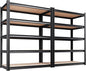 Set of 2 Garage Shelving-2050LBS 5 Tier Storage Shelves,Adjustable Heavy Duty Metal Shelving Unit and Storage Large Rack,Utility Steel Shelf For Shop Warehouse Industrial Pantry Basement 71"x35"x16"