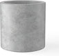 Kante 15.7" Dia Round Concrete Planter, Modern Style Large Cylindrical Plant Pot with Drainage Hole and Rubber Plug for Indoor Outdoor Patio, Natural Concrete