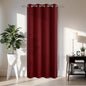Joydeco Blackout Door Curtain for Doorway Privacy 84 Inches Long, Grommet Closet Curtain for Open Closet, Room Divider for Bedroom Living Room (Burgundy Red, 52Wx84L, 1 Panel)