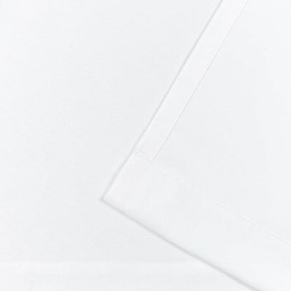 Exclusive Home Cabana Solid Indoor/Outdoor Light Filtering Hook-and-Loop Tab Top Curtain Panel Pair, 54"x132", White