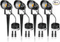 12W Low Voltage LED Landscape Lights - 12V Super Warm White Spotlight Landscape Lighting, IP65 Waterproof Christmas Decorative Lights Outdoor Indoor for Tree Garden Yard Pathway, 4 Pack with Connector