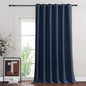 NICETOWN Navy Blue Blackout Room Divider Curtains 90 inch Length, Grommet Energy Saving Thermal Drapes Sound Reducing Window Treatments for Living Room, 1 Panel, W80 x L90