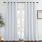 NICETOWN Greyish White Living Room Curtain, Room Darkening Grommet Thermal Insulated Window Treatment Sound Reducing for Bedroom, 1 Panel, W52 x L102