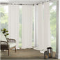 Elrene Home Fashions Matine Weatherproof Tab-Top Indoor/Outdoor Solid Color Curtain Panel for Porch, Pergola, Patio, Deck, 52”W x 84”L, Ivory