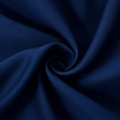 Outdoor Indoor Curtains W52 x L108 for Patio - Weather-resistant Window Panels Privacy Protect Grommet Top Thermal Insulated Home Curtain for Porch Pergola Lawn Garden Hot Tub Area (Navy, 2 Panels)