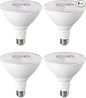 EDISHINE Flood Light Bulbs, PAR38 LED Outdoor Flood Light Bulbs, 120W Equivalent Dimmable Waterproof for Patio Yard Porch Driveway Garage, 3000K Warm Light 18W 1800LM E26 Base, 4 Pack, ETL Listed